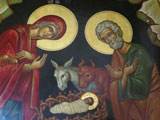 ベツレヘム: 聖誕協会のイコン 神のおん独り子は私たちのために人となられた。